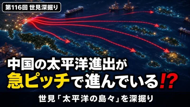 中国の太平洋進出が急ピッチで進んでいる!?｜第116回世見深掘り