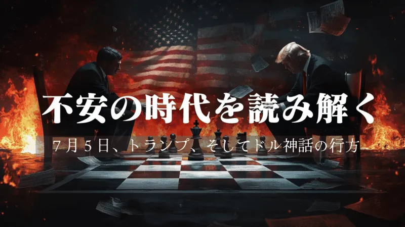「不安の時代を読み解く」——7月5日、トランプ、そしてドル神話の行方｜月刊SYO2025年7月号